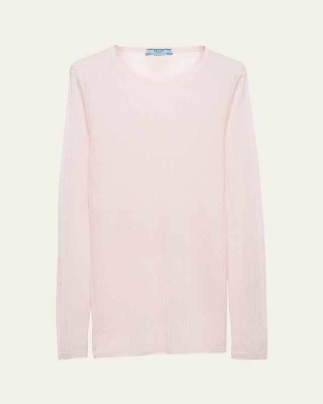 Superfine Cashmere and Silk Slim-Fit Sweater