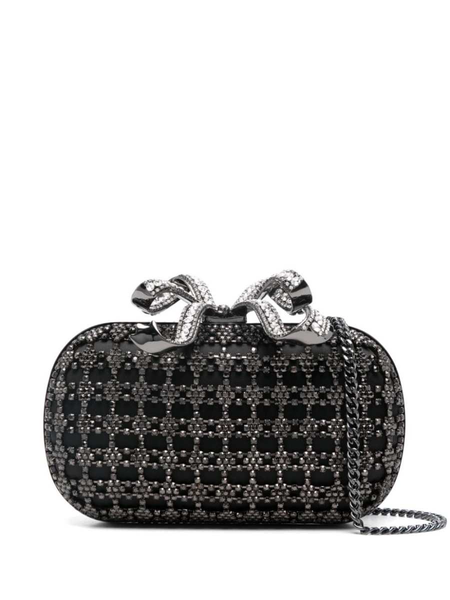crystal-embellished clutch bag