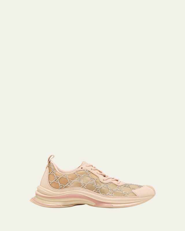 GG Crystal Mesh Runner Sneakers