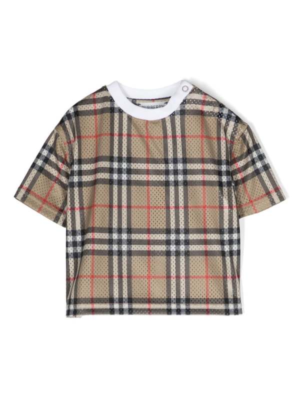 Vintage Check mesh T-shirt