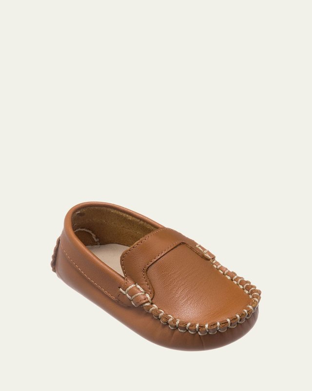 Girl's Leather Moccasin Shoes, Baby