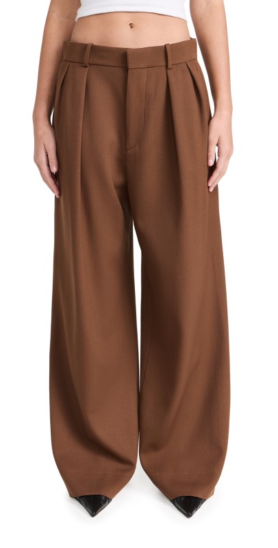 WARDROBE. NYC Low Rise Trouser Brown
