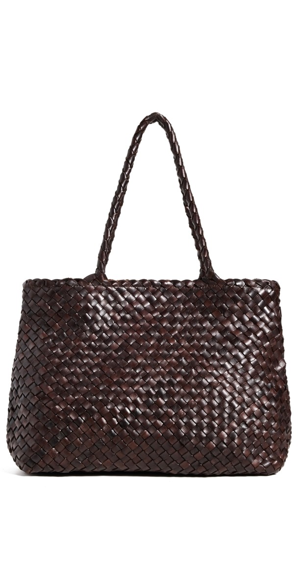 DRAGON DIFFUSION Vintage Mesh Tote Dark Brown