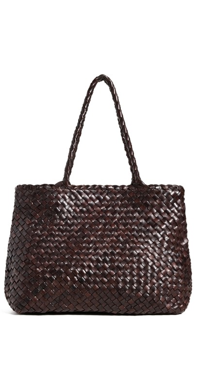 DRAGON DIFFUSION Vintage Mesh Tote Dark Brown