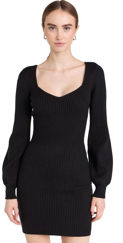 PAIGE Celie Dress Black