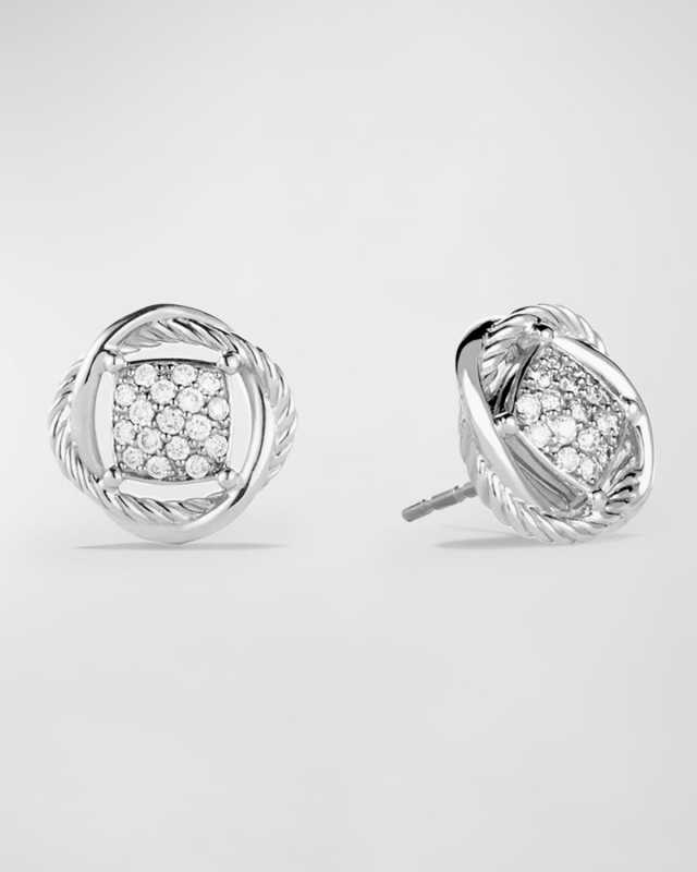Infinity Earrings with Diamonds