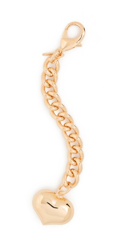 Maison Irem Bag Charm Sugar Heart Keychain Gold