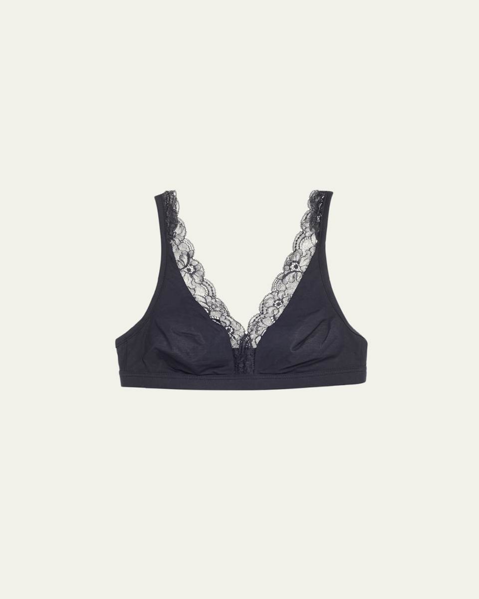 Cotton Lace Wire-Free Soft Cup Bra