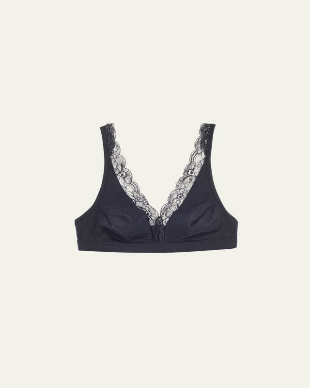 Cotton Lace Wire-Free Soft Cup Bra