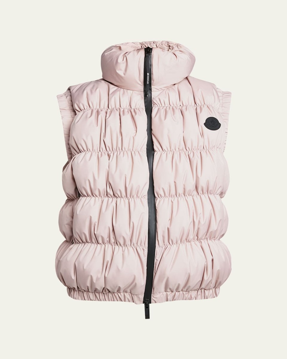 Apriate Ruched Puffer Vest