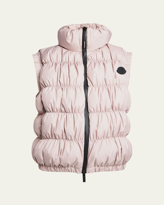 Apriate Ruched Puffer Vest