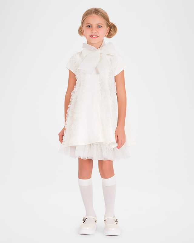 SHIMMERING BOW DRESS