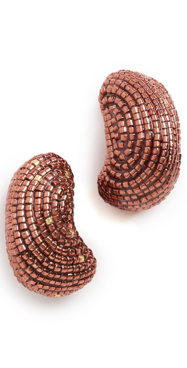 Susana Vega Mini Arele Earrings Grapefruit