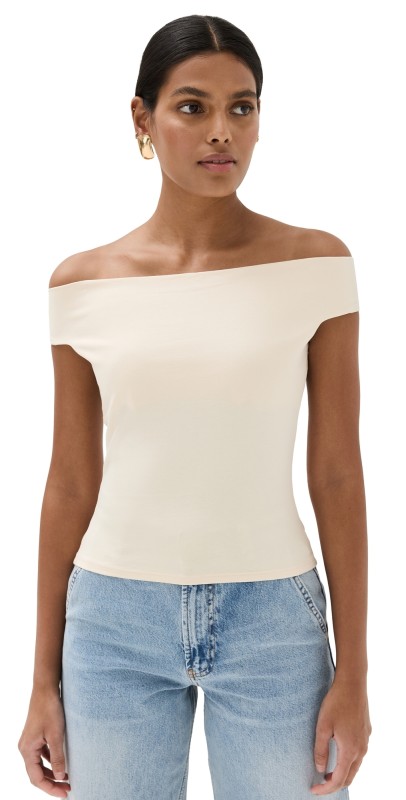 Reformation Branson Knit Top Sugar