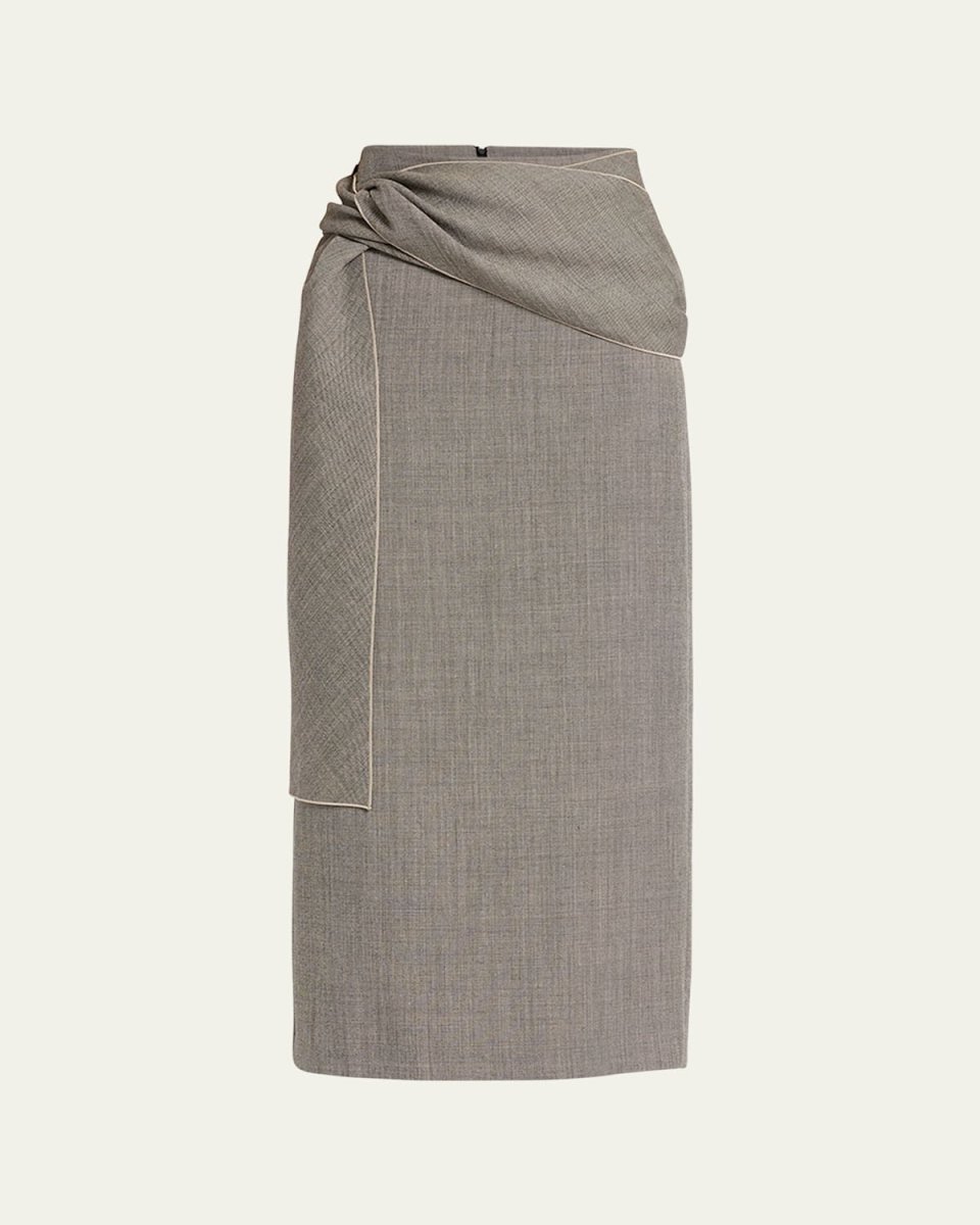 Laz Maxi Skirt with Knot Detail