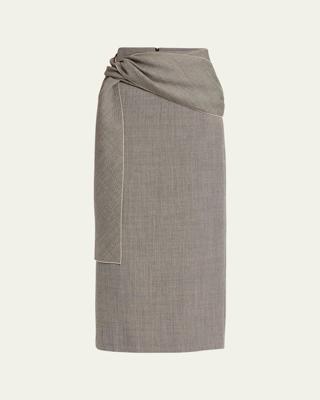Laz Maxi Skirt with Knot Detail