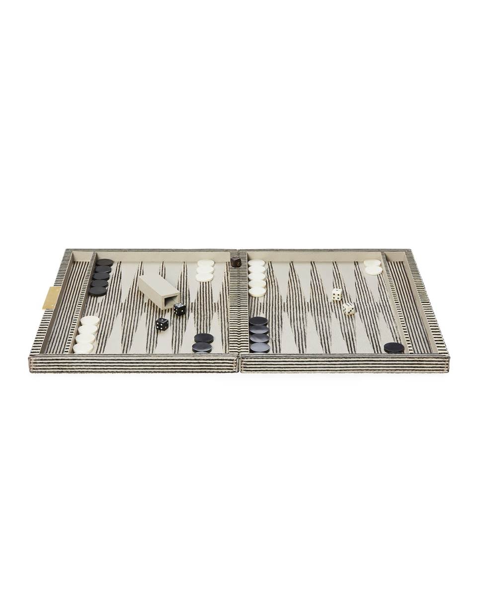 Bailey Large Striped Backgammon Game Set