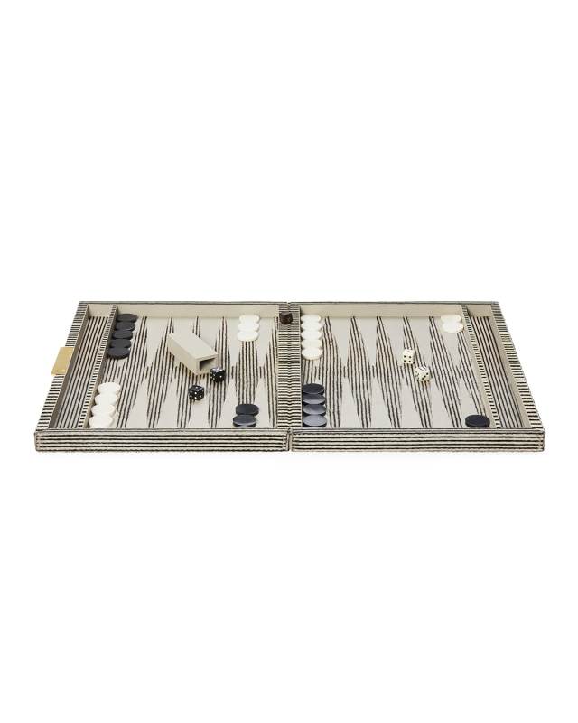 Bailey Large Striped Backgammon Game Set