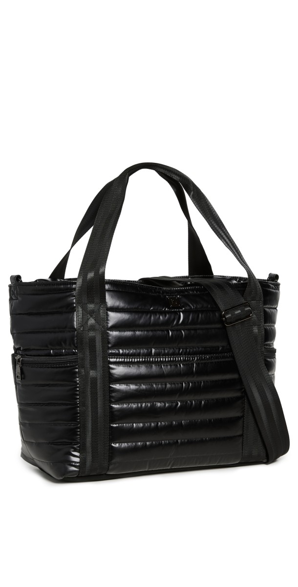 Think Royln Jetset Wingman Tote Pearl Black