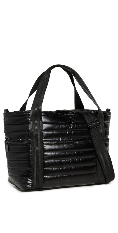 Think Royln Jetset Wingman Tote Pearl Black