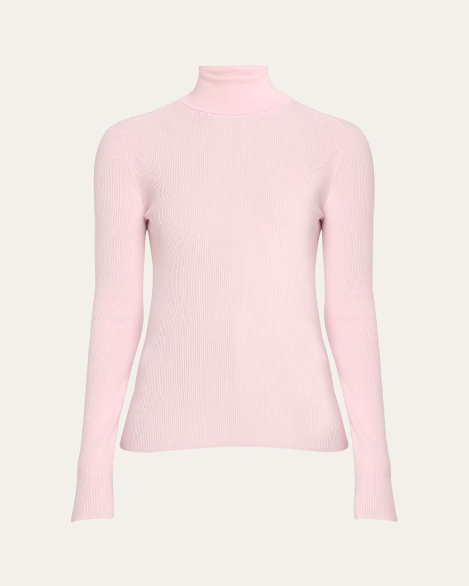 EKD Ribbed Turtleneck Wool Top