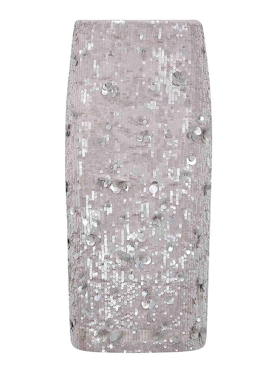 P. A.R. O.S. H. Jupe Midi - Gris