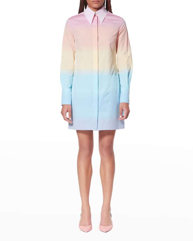 Gradient Mini Shirtdress