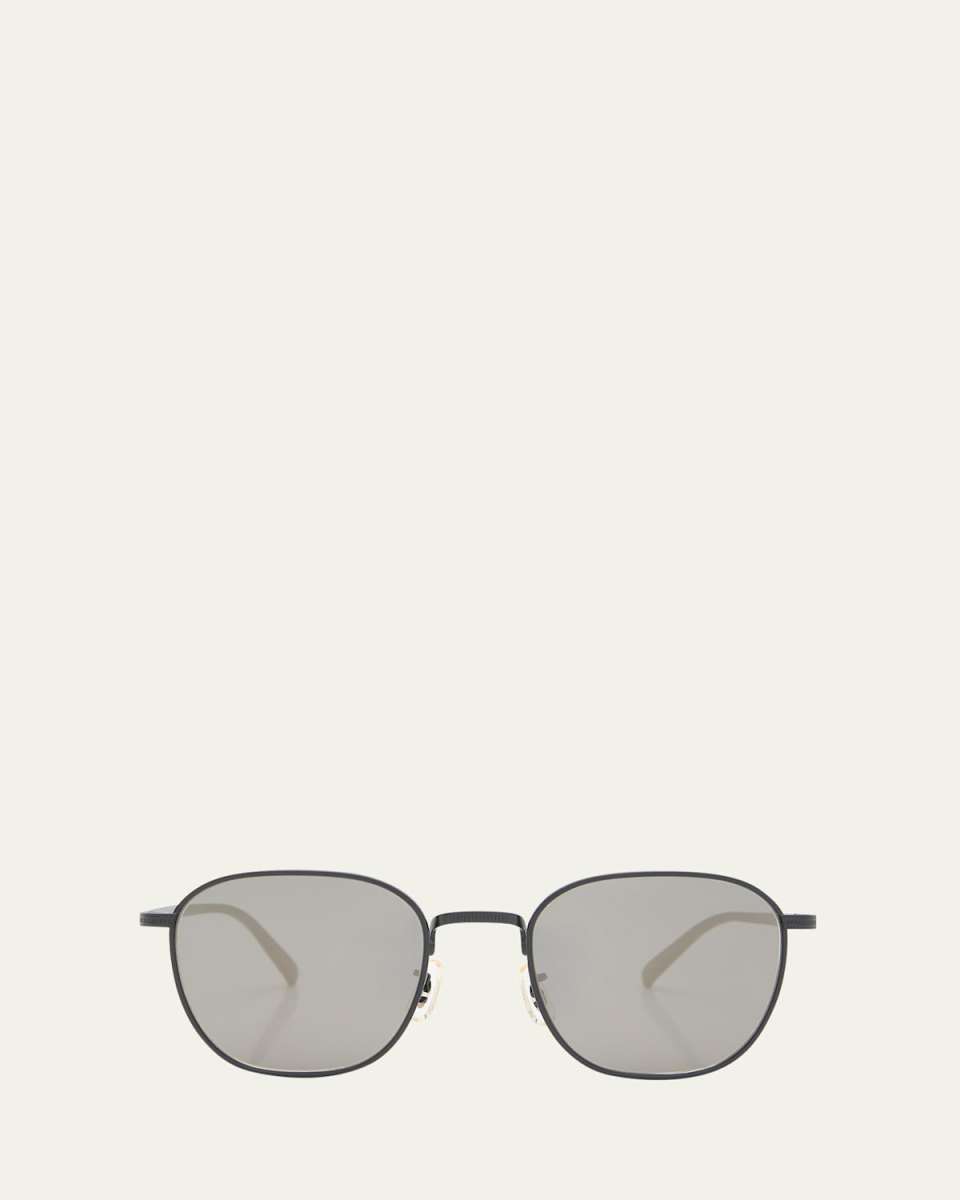 Filigree Titanium Square Sunglasses