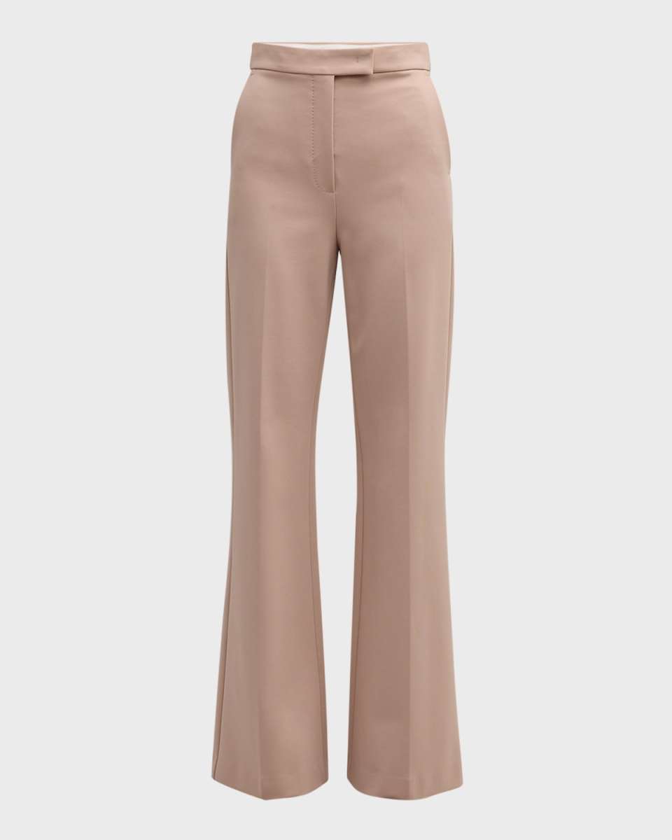 Norcia Straight-Leg Crepe Pants