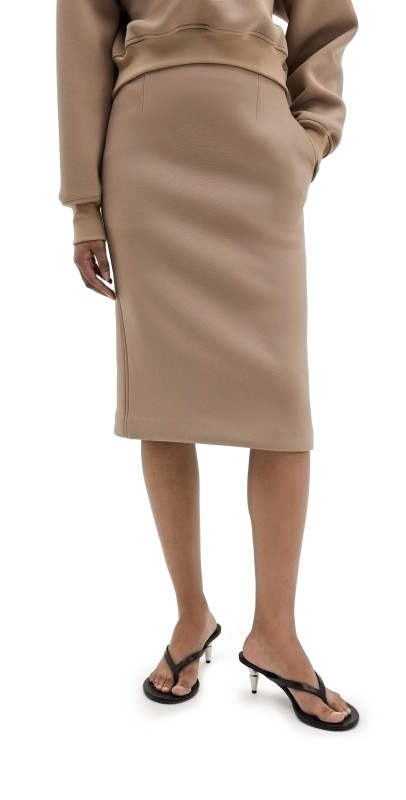 RECTO Civita H-Line Pencil Skirt Beige