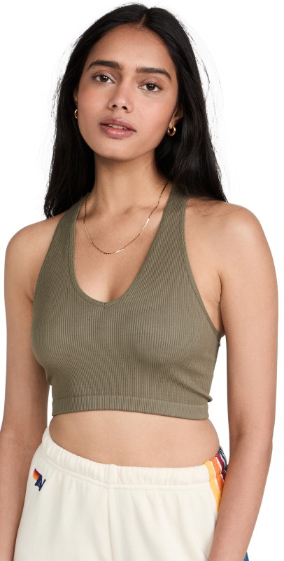 FP Movement Free Throw Crop Top Army