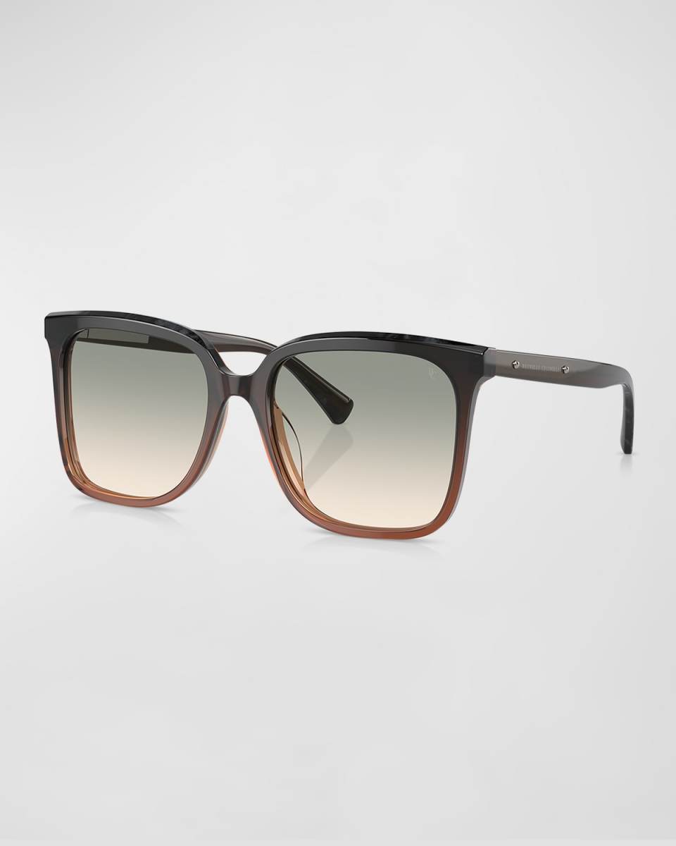 Gradient Acetate Square Sunglasses