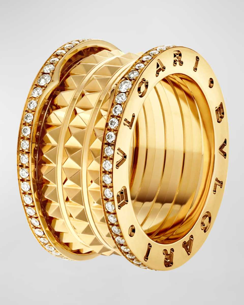 B. Zero1 Rock 18k Diamond Edge 4-Band Ring, EU 54 / US 6.75