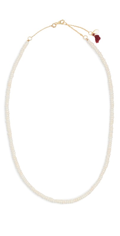 SHASHI 14k Aisha Pearl Necklace Gold/Pearl