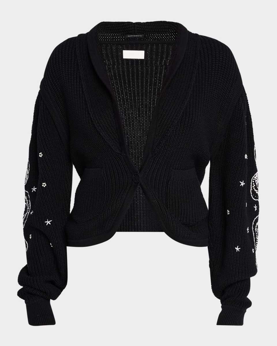 The Puff-Sleeve Cardigan