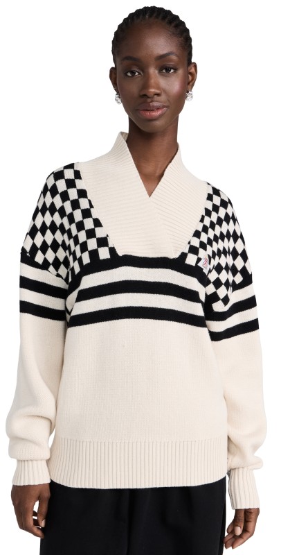 The Upside Mojo Scarlett Knit Sweater Check