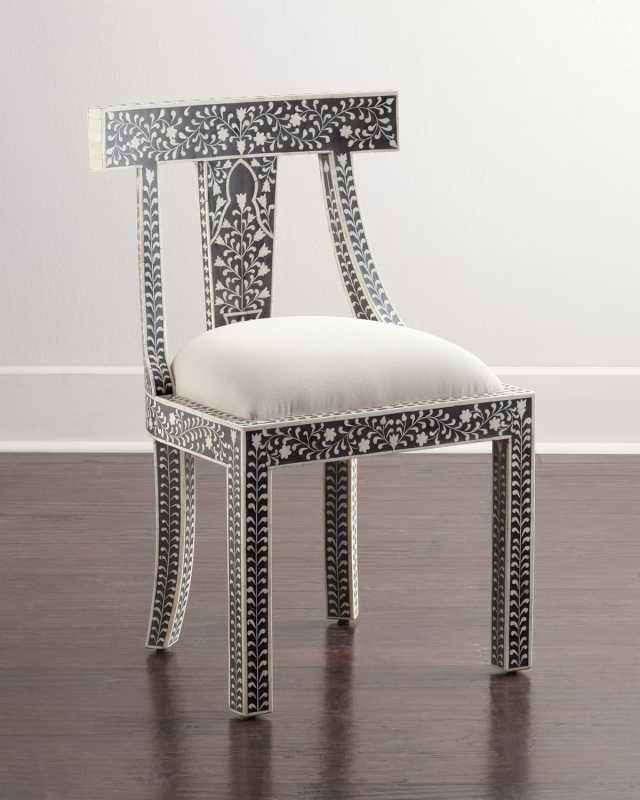 Femi Bone-Inlay Accent Chair