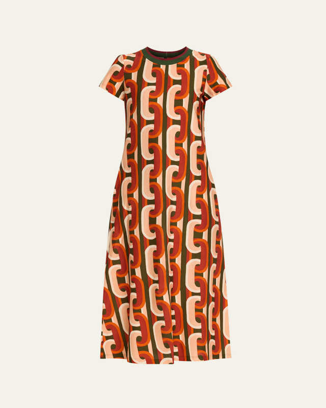 Sporty Swing Prometheus-Print Dress