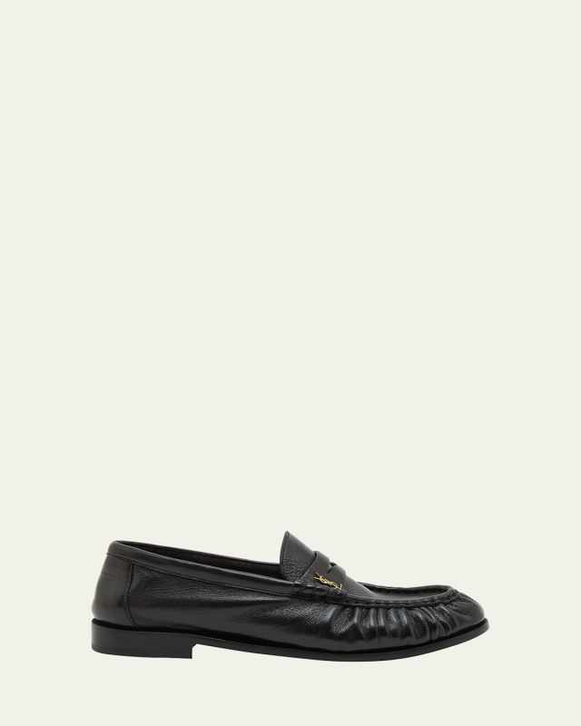 Le Leather YSL Penny Loafers