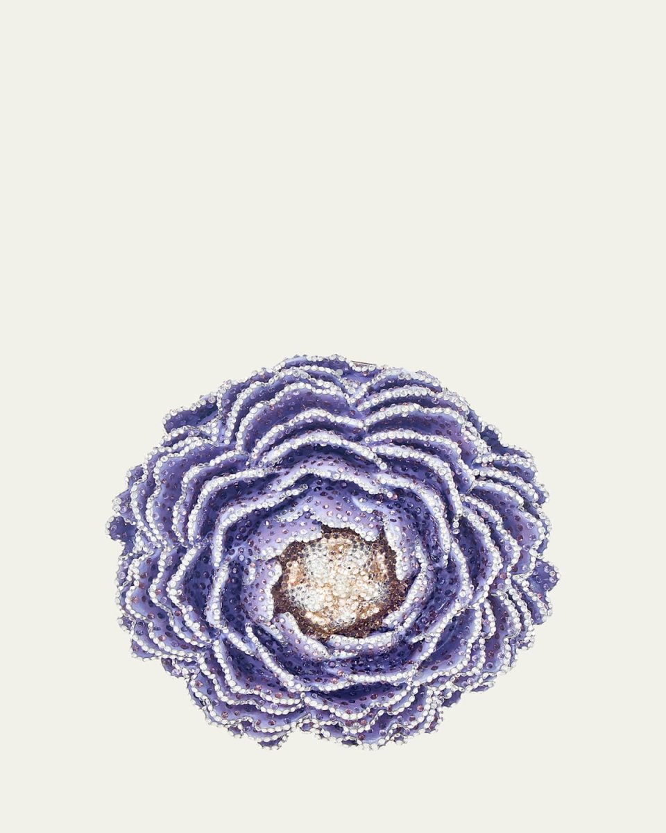 Peony Crystal Minaudiere Bag