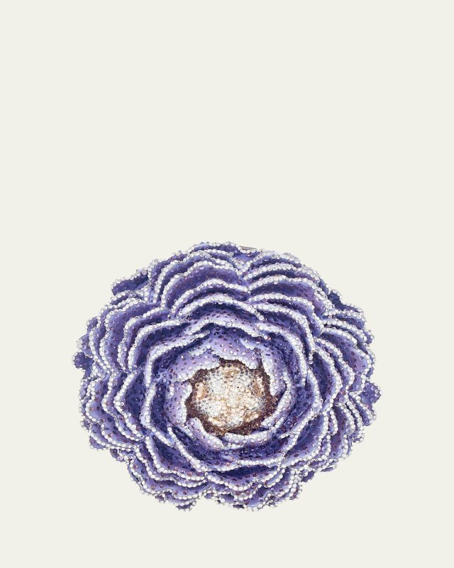 Peony Crystal Minaudiere Bag
