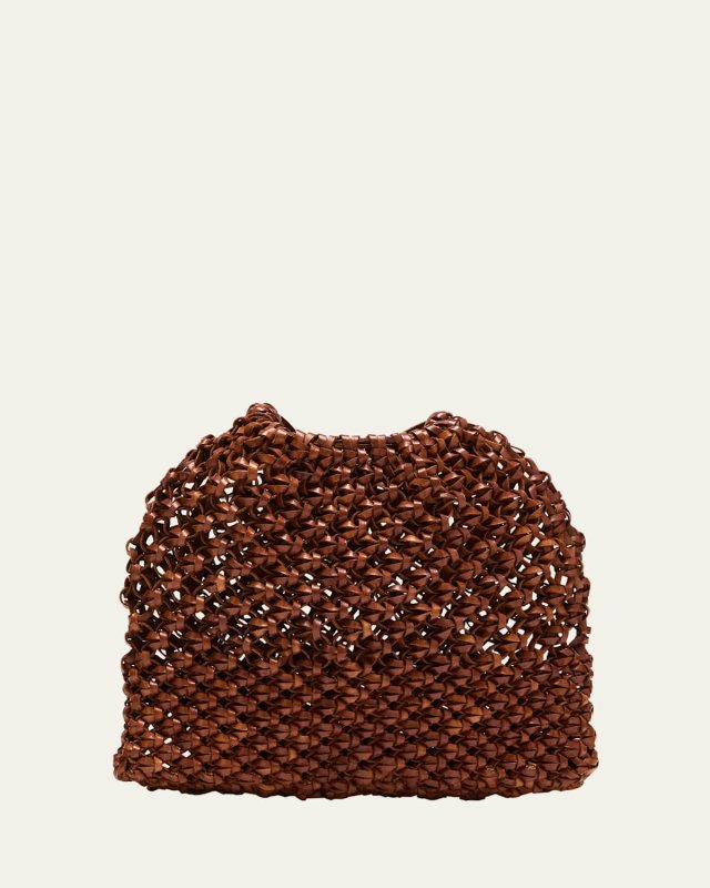 Tulia Knotted Leather Crossbody Bag