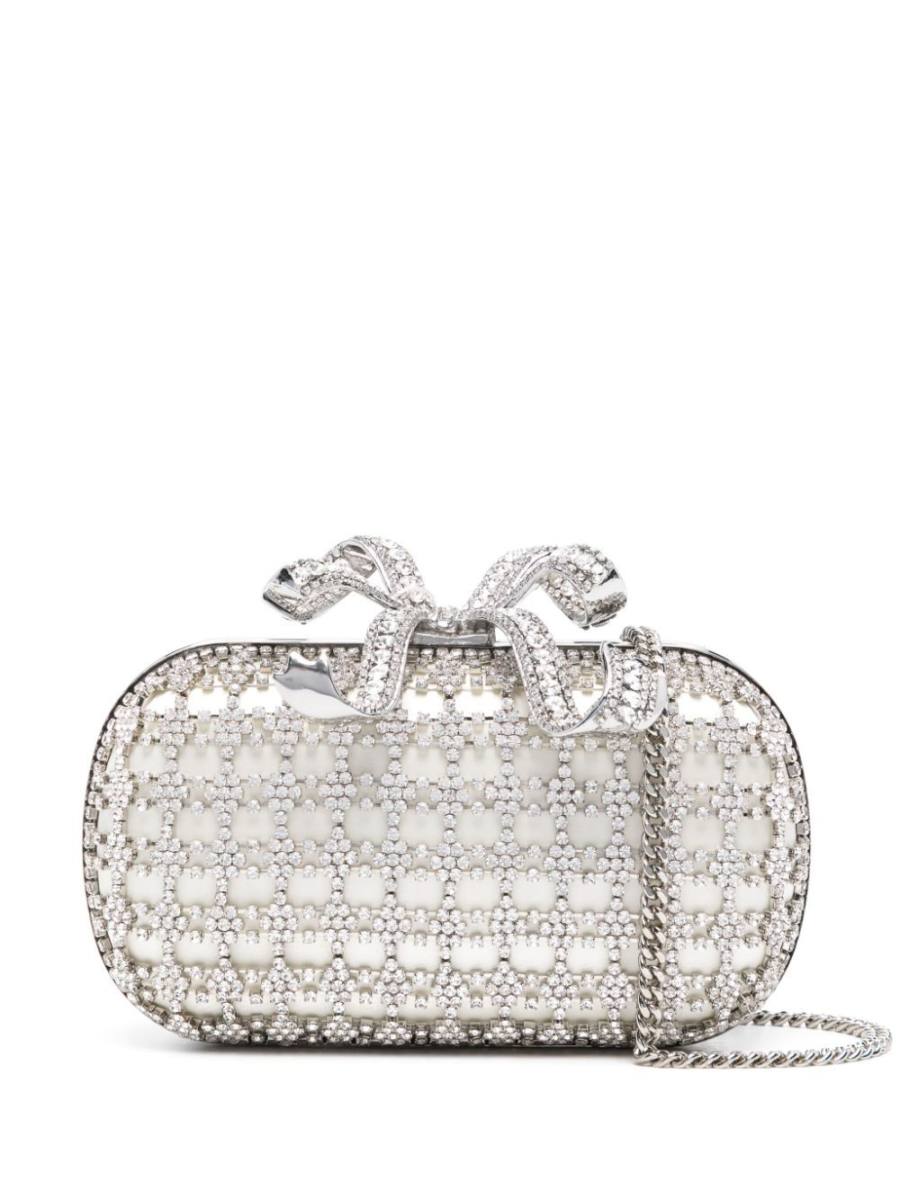crystal-embellished clutch bag