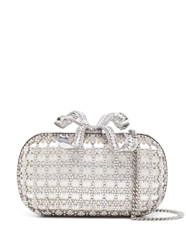 crystal-embellished clutch bag