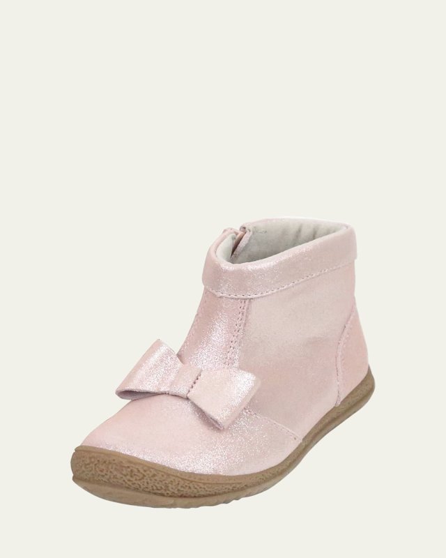 Girl's Hilary Bow Patent Booties, Baby/Toddlers