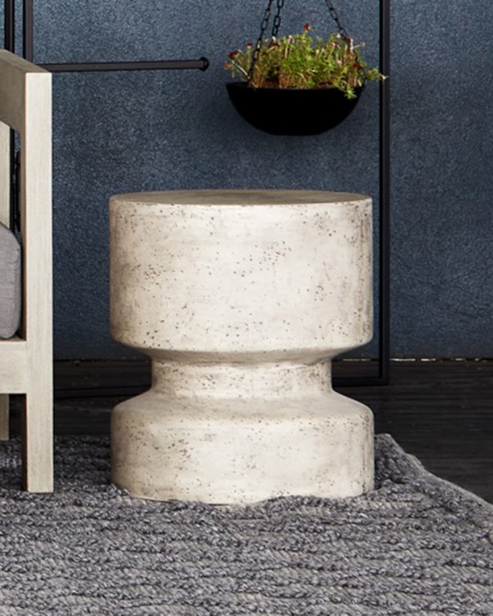 Nahla Outdoor End Table, Graphite