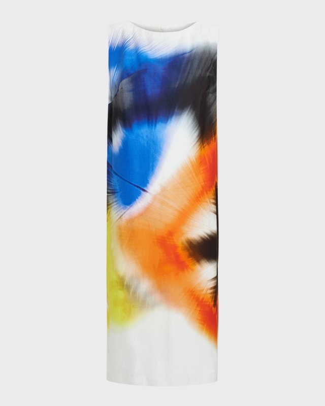 Plus Size Angola Abstract-Print Midi Dress