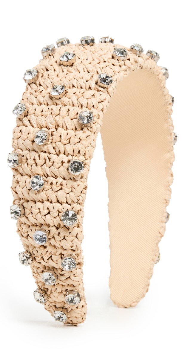 Loeffler Randall Bellamy Oversized Headband Natural/Clear