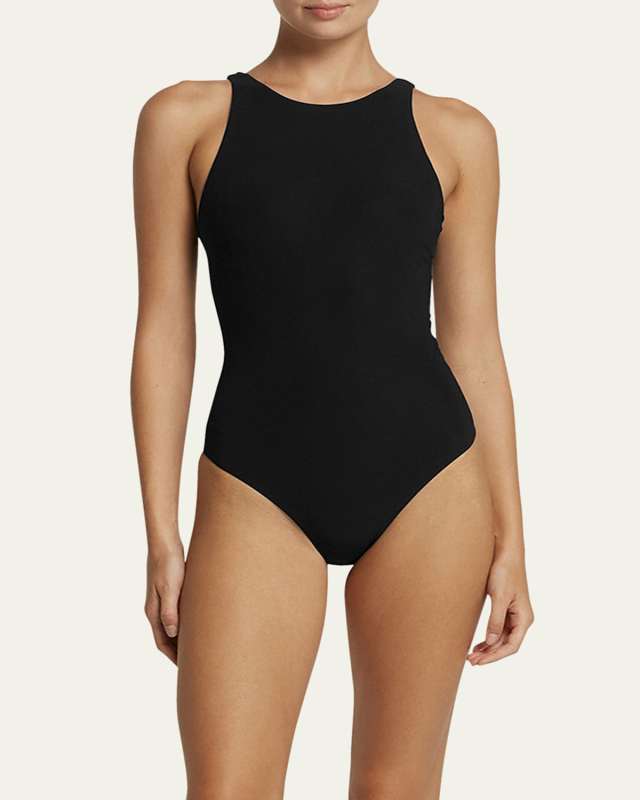 Jetset High-Neck One-Piece Swimsuit