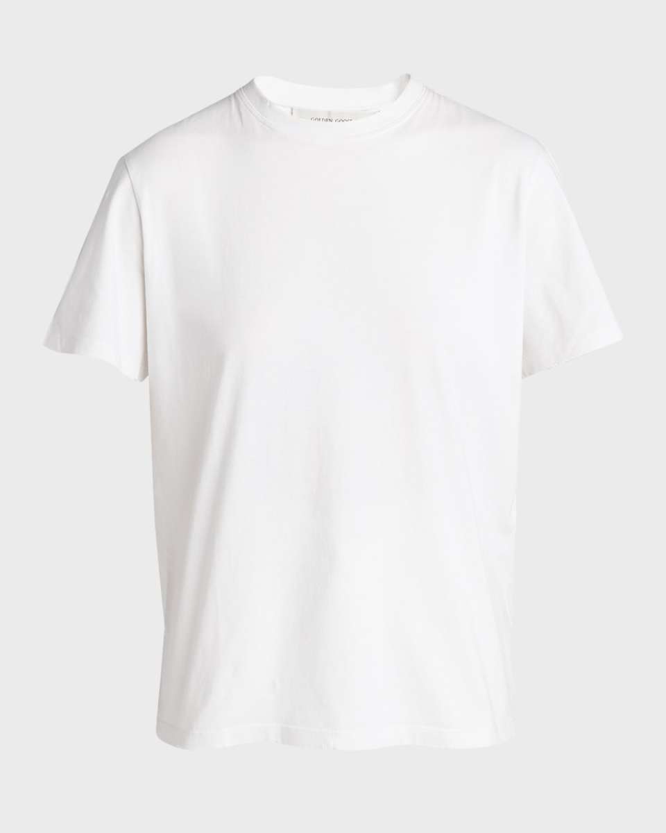 Golden Distressed Short-Sleeve T-Shirt